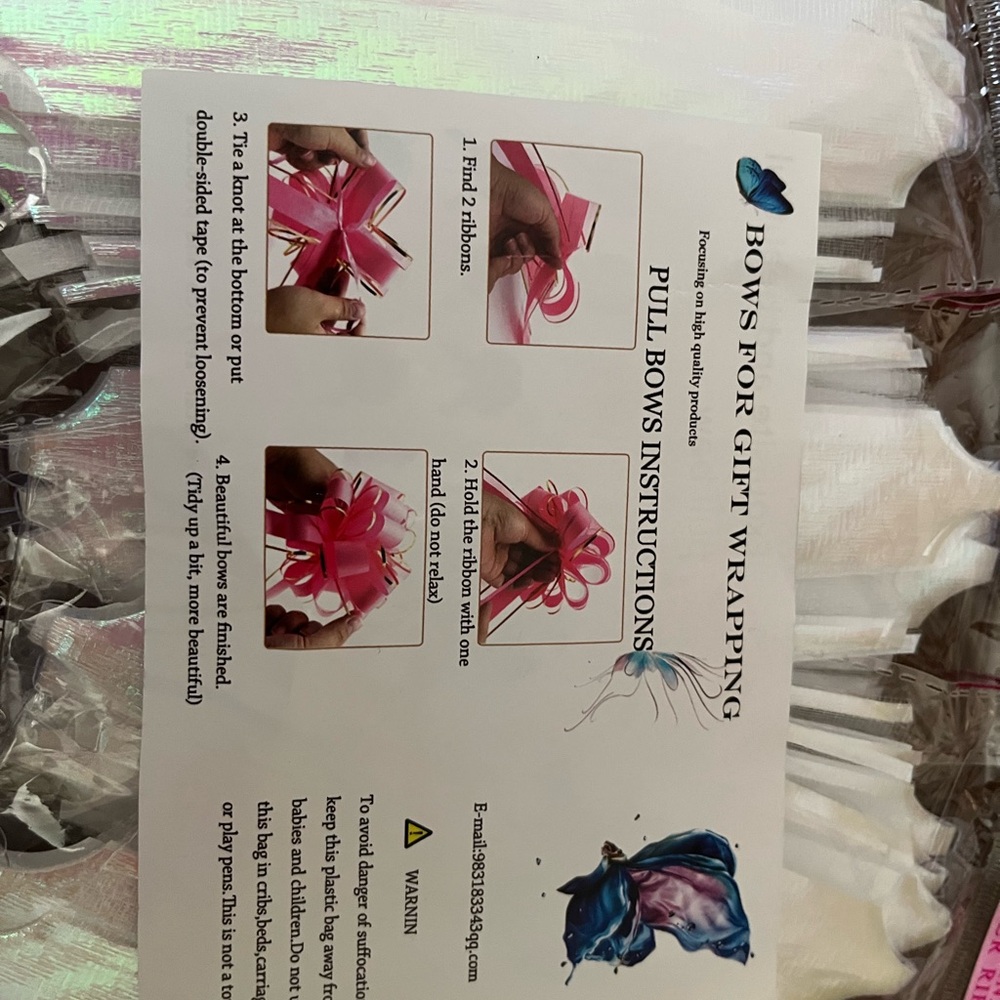 Pull Flower Ribbon Bow